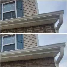 Gutter Brightening & Concrete Cleaning in Clover, SC